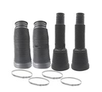 Amortisseurs Auto 4pcs Kits De Réparation De Ressort Suspension Pneumatique Avant Arrière Cache-poussière Amortisseur Bottes En Caoutchouc Pour Mercedes W220 Classe S(With ring)