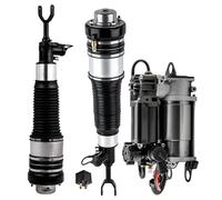 Amortisseurs auto Paire De Suspension Pneumatique Avant + Compresseur Pour A6 C6 4F 2.0 2.4 2.7 3.0 S6 2006-2011 Entretoise À Ressort Pneumatique Amortisseur