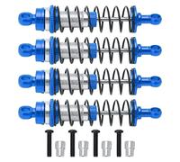 Amortisseurs Avant Arrière RC, Amortisseur à Ressort RC en Alliage D'aluminium Réduisant Les Vibrations pour Latrax Teton 1/18(Bleu)