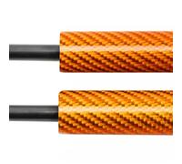 Amortisseurs Capot Avant Entretoises Gaz Support Levage Tige Piston Pilier Amortisseur Pour Peugeot 208 1er 2012 2013 2014-2019 Verin Hydraulique De Capot(Carbon Fiber Orange)
