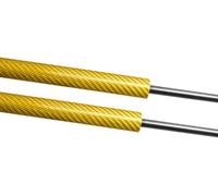 Amortisseurs de coffre de voiture Pour Mazda CX3 DK 2015-2023 Capot Struts Modifier Amortisseurs Amortisseur Support De Levage Tige Piston(Yellow Carbon Fiber)