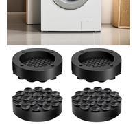 Amortisseurs de Vibrations Machine à Laver, 4 Pièces Patin Machine à Laver Pied Machine à Laver, Tapis Anti Vibration Machine à Laver Amortisseurs Lave Linge pour Séchoirs Meubles