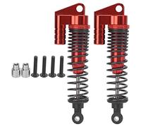 Amortisseurs Métalliques pour Véhicule RC 110 SCX10II D90 - Pièces de Rechange Robustes et Flexibles - Lot de 2 (Rouge)
