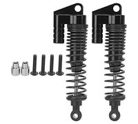 Amortisseurs Métalliques pour Véhicule RC 110 SCX10II D90 - Pièces de Rechange Robustes et Flexibles - Lot de 2 (Noire)