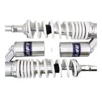 Amortisseurs Moto,Amortisseurs ArrièRe Motocross Paire d'amortisseurs pneumatiques universels 360/350 mm for moto, suspension arrière, 7 mm, modèle léger, raccords interchangeables for scooter, dirt p