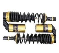 Amortisseurs Moto,Amortisseurs ArrièRe Motocross Paire d'amortisseurs pneumatiques universels 360/350 mm for moto, suspension arrière, 7 mm, modèle léger, raccords interchangeables for scooter, dirt p
