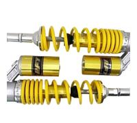 Amortisseurs Moto,Amortisseurs ArrièRe Motocross Paire d'amortisseurs pneumatiques universels 360/350 mm for moto, suspension arrière, 7 mm, modèle léger, raccords interchangeables for scooter, dirt p