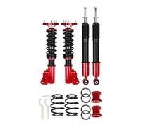 Amortisseurs pour auto Ajustement pour Honda Civic 2006-2011, entretoises de suspension réglables en hauteur, kit d'abaissement d'amortisseur, 1 ensemble(Red)