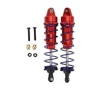 Amortisseurs RC 2 pièces en alliage d'aluminium, amortisseurs à huile haute résistance réglables pour voiture RC 1/10 95 mm, adaptés aux modèles HSP HPI Traxxas (Rouge)