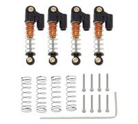 Amortisseurs RC Compatible avec Axial pour SCX24 pour JLU pour Gladiator pour Bronco pour Mini 1/24 RC Voiture 4 Pièces Amortisseur en Alliage D'aluminium Mise À Niveau