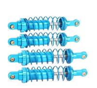 Amortisseurs RC Compatible avec MJX pour Hyper pour Go 14209 14210 14510B 1/14 RC Voiture Pièces De Mise À Niveau 4 Pièces Amortisseur en Alliage D'aluminium(Blue)