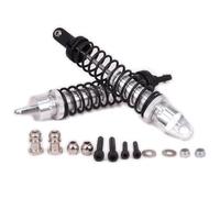 Amortisseurs RC Compatible avec Redcat 1/5 Rc Voiture Accessoires pour Buggy Pièces 2 Pièces Amortisseur Avant Long Rempli D'huile en Aluminium 188mm(Silver)