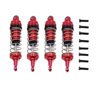Amortisseurs RC Compatible avec Wltoys 144001 124019 124018 RC Pièces De Mise À Niveau De Voiture Accessoires 4Pcs Réglables Tous Les Amortisseurs Métalliques