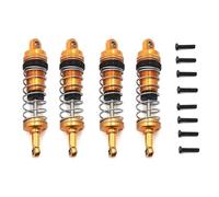 Amortisseurs RC Compatible avec Wltoys 144001 124019 124018 RC Pièces De Mise À Niveau De Voiture Accessoires 4Pcs Réglables Tous Les Amortisseurs Métalliques