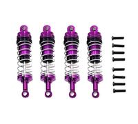 Amortisseurs RC Compatible avec Wltoys 144001 124019 124018 RC Pièces De Mise À Niveau De Voiture Accessoires 4Pcs Réglables Tous Les Amortisseurs Métalliques