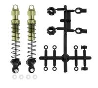 Amortisseurs RC Pour Axial Pour SCX10 RBX10 Pour TRX4 D90 1/10 80 Mm 90 Mm 2 Pièces Amortisseurs Métalliques RC Pièces Mise Niveau Véhicules Chenilles(Green,90mm)