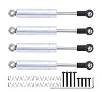 Amortisseurs RC Pour Axial UTB18 Pour Capra 1/18 Aluminium Avant Arrière Interne Ressort Amortisseur Véhicule Tout-terrain Pièces Mise À Niveau Piste(Silver)
