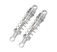 Amortisseurs RC Pour MN Pour MN78 Pour MN82 Pour MN168 MN99sV2 60 Mm Amortisseur Métallique Bain D'huile Voiture Télécommandée Pièces Mise Niveau Réglables(Silver,2PCS)