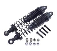 Amortisseurs RC Pour RGT 86100 86110 FTX5579 Pour Outback Fury 1-10 RCAWD 2 Pièces D'amortisseurs Avant Et Arrière Alliage Remplis D'huile Chenille(Black)