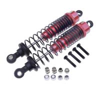 Amortisseurs RC Pour RGT 86100 86110 FTX5579 Pour Outback Fury 1-10 RCAWD 2 Pièces D'amortisseurs Avant Et Arrière Alliage Remplis D'huile Chenille(Red)