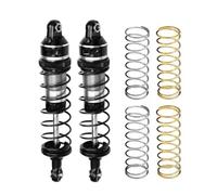 Amortisseurs RC Pour Traxxas Pour Mini Pour Maxx 107154-1 7075 3760 10765 87 Mm Avant Arrière Alliage Métallique Amortisseurs RC Pièces Monster Truck(Silver)