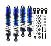 Amortisseurs RC Pour Traxxas Pour Slash 4x4 Pour Vxl 2 Roues Motrices Pour Rustler Pour Hoss Pour Stampede 1/10 4 Pièces Amortisseurs Avant Arrière Métal Radiocommande Voiture(Blue)