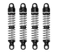 Amortisseurs RC Pour Traxxas Pour Trx4m 1/18 60 Mm Amortisseur Fileté Huile Chenille Télécommandée Accessoires Mise Niveau(Black Silver)