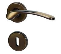 Amos alpertec-r poignée de porte en laiton bruni-alberts bloque-porte pour chambre poignée de porte acier inoxydable, 32740563