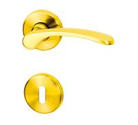 Amos alpertec-r poignée de porte en laiton poli poignée de porte acier inoxydable-alberts bloque-porte pour chambre, 32740503