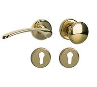 Amos alpertec-r poignée de porte en laiton poli pour wohnungseingangstüren pZ dIN droite, 32740523 r de la marque haeusler-shop poignée de porte