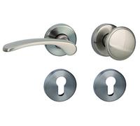 Amos alpertec-r poignée de porte en laiton pour poignées de porte inox wohnungseingangstüren pZ dIN gauche 32740653 r, de la marque haeusler-shop poignée de porte