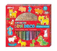 Amos Sun Deco. 12 Molds with 6 Colors. Qualité Premium (12 Zodiac Aminals)