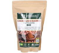 AMOSEEDS Cacao Sans Sucres en Poudre 1000 g