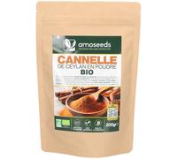 Amoseeds Cannelle de Ceylan en poudre Bio Poudre 200 g