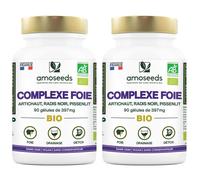 amoseeds COMPLEXE FOIE BIO - ARTICHAUT, RADIS NOIR, PISSENLIT 2x90 pc(s)