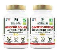 amoseeds GINSENG ROUGE BIO, HAUTEMENT DOSÉ 2x90 pc(s)