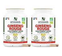 amoseeds GINSENG ROUGE BIO, HAUTEMENT DOSÉ Set(S) 2x90 pc(s)