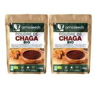 amoseeds POUDRE DE CHAGA BIO 2x50 g