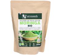 AMOSEEDS Poudre de Moringa Bio 1000 g
