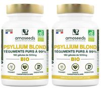 amoseeds PSYLLIUM BLOND BIO, TÉGUMENTS PURS À 99% Set(S) 2x180 pc(s)