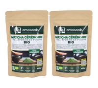 AMOSEEDS Thé Matcha Cérémonie Set(S) 2x100 g