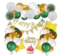 Amosfun 1 Ensemble Décorations Anniversaire Bannières Ballons pour Joyeuse