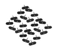 Amosfun 1 Ensemble Kit de Clips Cachés Plastique pour Terrasse Composite Vis pour Installation Facile Polyvalente de Planchers Extérieurs