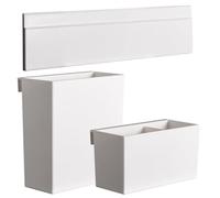 Amosfun 1 Ensemble Organisateur Mural Suspendu de Rangement Multifonctionnelles pour Salle de Bain Bureau Plaque Adhésive Design Élégant