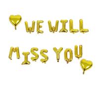 Amosfun 1 Jeu ballons de décoration de fête decoration mural décoration mural tu vas nous manquer les décorations remise de diplôme remise des diplômes ballons de fête l'amour décorer