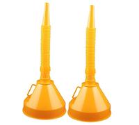 Amosfun 1 Jeu Entonnoirs Pour Huile Moteur Et Entonnoir Large Pour Essence Kérosène Et Huile De Transmission Pratique Et Durable Orange 2 Pièces
