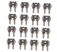 Amosfun 1 Jeu Pince De Serrage Acier Inoxydable Pour Câble Métallique Clips U Pour Fixation De Corde À Linge Et Gréement Pratiques Et 16 Pièces