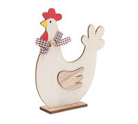 Amosfun 1 Pc Décoration De Bureau De Pâques Poulet De Pâques Inachevé Décorations De Poule De Pâques Centres De Table De Pâques Cotillons De Pâques Déco Bois Poule en Bois Animal Coq