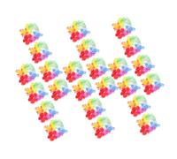 Amosfun 10 paires Bracelets Hawaïens Fleurs Colorées Décoration Poignet Élastique pour Fête Luau Accessoire Style Hawaïen pour Ambiance Festive