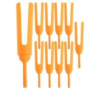 Amosfun 10 Pièces Accessoire pour Griller les Hot-dogs en Plastique Jaune Poignée Ergonomique, Brochette à Saucisse Portable pour Camping et Pique-niques